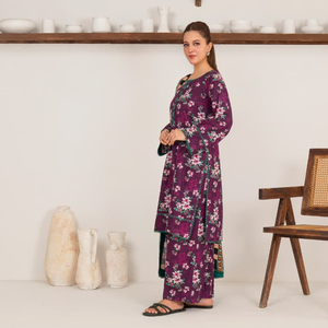 Venta al por mayor de ropa islámica de buena calidad para mujer, vestido Khaddar con MOQ bajo, conjunto de traje de 3 piezas Shalwar Kameez pakistaní para mujer - Product Image 2