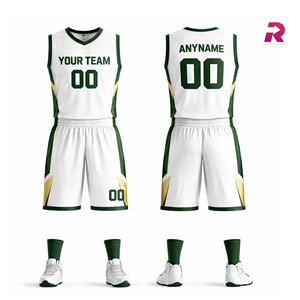 ชุดบาสเก็ตบอลคุณภาพสูง ระบายอากาศได้ดี ผลิตจากโพลีเอสเตอร์ 100% แบบซับลิเมชั่น  ไซส์ใหญ่สำหรับผู้ใหญ่ ปรับแต่งได้ น้ำหนักเบา สีพื้น - Product Image 1