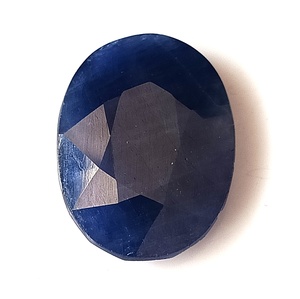 Saphir bleu naturel de 23,75 carats provenant de Birmanie, taille ovale facettée, non chauffé, pierre précieuse non montée - Product Image 3