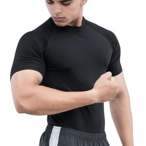 Camiseta de Compresión Deportiva Personalizada al por Mayor para Hombre, Manga Corta, Secado Rápido, Transpirable, para Entrenamiento, Running, Fitness - Product Image 3