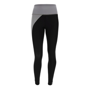 Leggings de Yoga de Cintura Alta con Bloques de Color, Pantalones Largos de Spandex y Poliéster con Elasticidad en Cuatro Direcciones y Diseño de Costuras en Contraste - Product Image 1