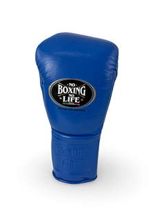 No Boxing No Life Guantes de Boxeo Profesionales de MMA Estilo Mexicano con Cordones Azules, Dedos Completos, Unisex, Cuero PU, Ligeros, Transpirables, Antideslizantes - Product Image 2