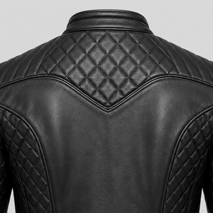 <b>Men's</b> Full Grain Genuine <b>Leather</b> Cafe Racer <b>Jacket</b> Premium Motorcycle Style Luxury Fashion Outerwear with Modern Fit - Product Image 4