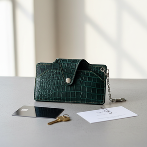 Estuche para Gafas de Sol y Lentes de Vista WRIZA de Cuero Genuino para Hombre y Mujer, Delgado y Suave, con Logotipo Personalizado - Product Image 1