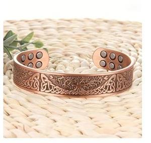 Brazalete Magnético de Cobre Puro Hecho a Mano, para Hombres y Mujeres, Alivio del Dolor, Ajustable, AL MALIK CRAFT - Product Image 4