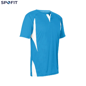 Camiseta Deportiva de Fútbol Roja para Hombre, Manga Corta, Cuello en V, Poliéster que Absorbe la Humedad, Corte Regular para Adultos - Product Image 5