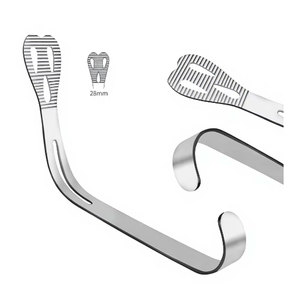 Depresor Lingual Pequeño de 28 mm de Ancho, Retractor de Mejillas, Instrumento de Examen Oral Dental, Retractor Quirúrgico de Acero Inoxidable, Médico - Product Image 1