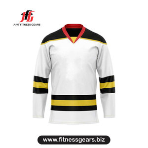 Maillot de hockey sur glace personnalisé 2026, col en V, manches longues, sublimé, polyester anti-humidité, adulte unisexe - Product Image 3
