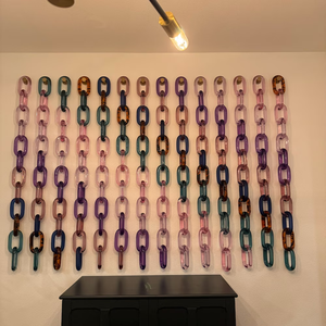 Eslabones de Cadena de Resina Ecológicos, Coloridos y Transparentes con Forma de Búho, Hechos a Mano para Decoración de Paredes - Product Image 6