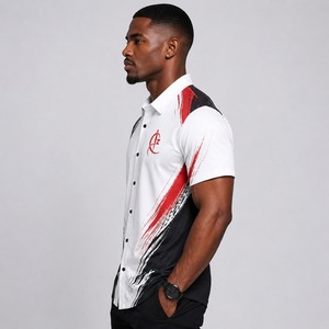 Custom <b>Men</b> Half Sleeve <b>Dress</b> Shirt Fashion Clothing <b>Men</b> Half Sleeve <b>Dress</b> Shirt Featuring Lightweight Fabric Soft Texture - Product Image 4