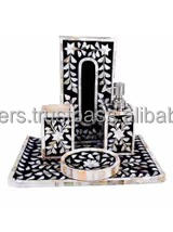 Dispensador de jabón líquido de alta calidad de estilo moderno de venta directa de fábrica de acero inoxidable brillante con incrustaciones de perlas madre para hoteles - Product Image 4