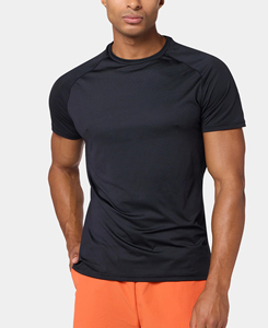 Camiseta de Yoga para Hombre 2026, Cuello Redondo, Manga Corta, Transpirable, Poliéster, Corte Regular, Color Sólido, Diseño sin Costuras, Bajo Costo, Venta al Por Mayor - Product Image 1