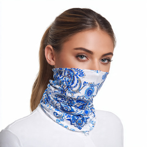 Bandana classique personnalisée, masque de cou et de visage réglable, protection solaire UV pour l'extérieur, bandana imprimé pour femmes, cyclisme - Product Image 3