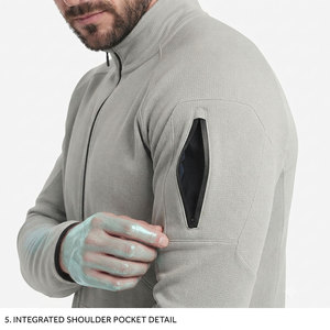 Sleeve Side Pocket Wear Sports <b>Jacket</b> For Men's Breathable Quick Dry Luxury Performance Sportswear <b>Jacket</b> Low Price - Product Image 3
