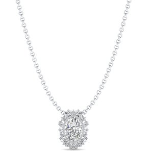 Colliers pendentifs REYES Luxury en or massif 14 carats, certifiés GRA, avec moissanite, design tournesol, cadeaux de mariage, bijoux fins pour femmes - Product Image 1