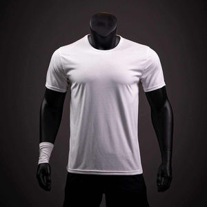 Camiseta Deportiva Unisex de Poliéster, Corte Holgado Informal, Color Sólido, Manga Corta, Transpirable, Antiarrugas, 220g, Lisa - Product Image 1