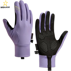 Winter Windproof Cycling <b>Gloves</b> Thicken Palm Cushion <b>Touchscreen</b> Hand Warm Fleece Liners <b>Gloves</b> for Running Driving - Product Image 1