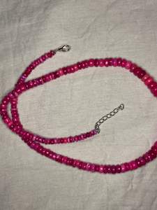 Pulsera de Cadena y Eslabones de Ópalo Etíope Teñido en Rosa Natural para Regalo de Aniversario de Bodas - Product Image 2