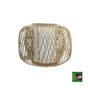 Pantalla de Lámpara de Bambú, Tejida con Caña Natural, para Colgar en el Techo, Estilo Rústico Boho, Proveedor de Vietnam - Product Image 3