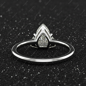 Bague en diamant Lotus originale, design floral élégant, bijoux fins de luxe, bague de créateur haut de gamme, bijoux personnalisés uniques - Product Image 3