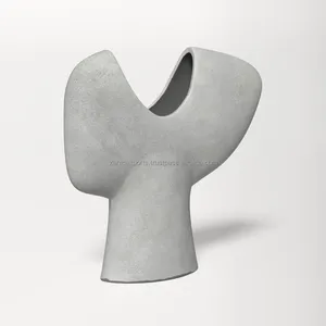 Jarrón de Flores Costero de Hierro de Lujo con Esmalte Transparente, Elegante Centro de Mesa Navideño, Exportación al por Mayor, Zahid Exports India - Product Image 1