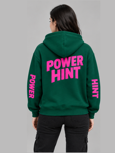 เสื้อฮู้ดซิปแบบหนา ผ้าฝ้ายฟลีซ ทรงโอเวอร์ไซส์ ไหล่ตก สไตล์สตรีทแวร์ สีเขียวเข้ม ราคาส่ง - Product Image 4