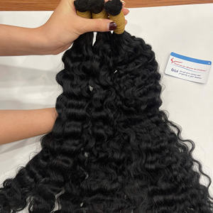 Extensiones de Cabello Humano Rizado Vietnamita de Moda para Trenzas, Color Marrón Natural, Longitud Personalizada, Listas para Enviar - Product Image 4