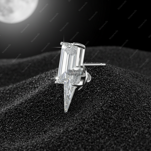 Pendientes de Diamantes Deslumbrantes con Forma de Rayo - Product Image 3