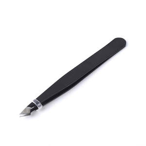 Pince à épiler légère en acier inoxydable à pointe incurvée de haute qualité, réutilisable, avec logo personnalisé, marque privée, OEM disponible ANAAIF - Product Image 2