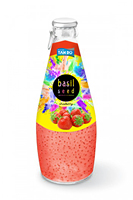 Goedkope Prijs Passievruchtensap Met Basilicumzaaddrank 290Ml Glazen Fles Thailand Dranken Gratis Private Label Gratis Monster
