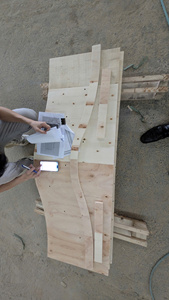 Durable LVL Plywood <b>Bunk</b> <b>Bed</b> Headboard Frame with Steel Support Strut Pine <b>Wooden</b> Industrial Design Home Furniture Components - Product Image 5