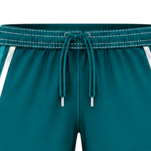 Pantalones Cortos de Rugby Personalizados en Verde Azulado y Blanco, Uniforme de Equipo Transpirable y Ligero, Ropa Deportiva Personalizada para Entrenamiento, Pantalones Cortos Deportivos de Alto Rendimiento - Product Image 5