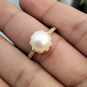 Freshwater Pearl Floral Elegant <b>Adjustable</b> <b>Ring</b> Free <b>Size</b> Open Band Pearl Jewelry <b>Ring</b> Resizable Supplier - Product Image 4