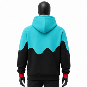 Custom Waterproof Tall Snowboarding Hoodie Longline Oversized Fleece Pullover Heavyweight Winter Ski Techwear Men's Sweatshirt - Product Image 3