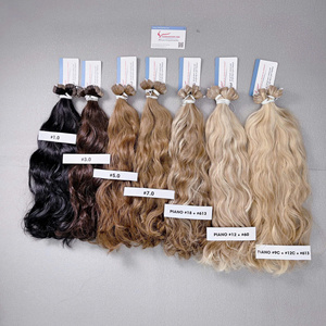 Bande de cheveux bruts vietnamiens de haute qualité dans la fin des cheveux prix attractif complet pas de perte de couleurs mélangées expédition mondiale - Product Image 1