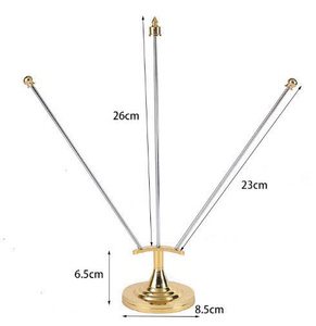 ธงตั้งโต๊ะแบบกำหนดเอง พิมพ์ลายด้วยความร้อน วัสดุพลาสติก พิมพ์แบบ Dye Sublimation ขนาดมาตรฐาน 2.5x3.5 ซม. สีสันสดใส - Product Image 3