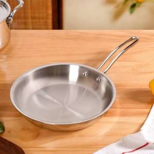 Sartén Wok de Acero Inoxidable Antiadherente, Sartén Redonda para Cocinar y Freír, Apta para Cocina de Gas e Inducción - Product Image 3