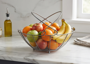 Cesta de Almacenamiento de Alambre Metálico de Alta Calidad con Asas, Diseño Simple para Almacenamiento en la Cocina - Product Image 2