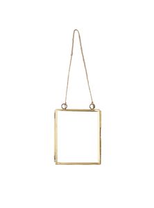 Marco de Fotos Metálico Cuadrado Oliver Bonas con Diseño de Sonrisa Azul, Cinta Rosa para Colgar, Ligero, Decorativo, para Regalo - Product Image 2
