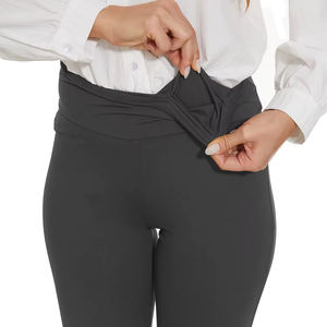 Pantalones acampanados de pierna ancha para mujer, cómodos para los días de verano, tela premium, con color personalizado - Product Image 5