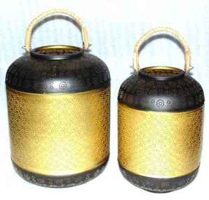 Support de bougie en fer avec base en marbre - Décoration d'intérieur artisanale, durable et écologique - Product Image 5
