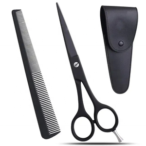 Ciseaux de Barbier Professionnels de Haute Qualité en Acier Inoxydable 4Cr13 avec Manche en Caoutchouc, Taille Moyenne, pour Droitiers - PROMOTION EXCEPTIONNELLE - Product Image 4