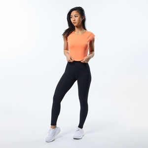 custom cotton oversize blank plain white lose fitting crop top t shirts athletic spandex <b>baby</b> pink gym cropped tee t-shirt women - Product Image 1