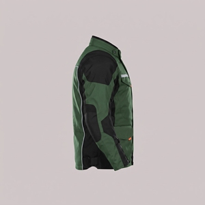 Veste en textile Cordura imperméable à 3 couches pour homme Bm GTX, couleur verte, impression réfléchissante, design bicolore, coupe-vent pour toutes les saisons - Product Image 2