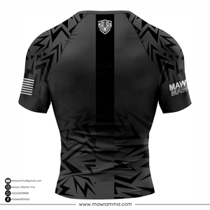 Hot Sale Dark <b>Aesthetic</b> Short Sleeve Rashguard Unisex Custom Sublimated UPF50+ Breathable Compression <b>Tops</b> for BJJ MMA Grappling - Product Image 4