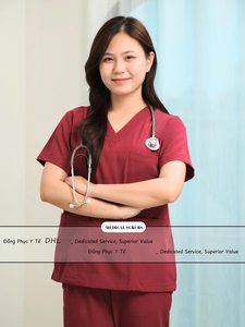 Ensemble de blouses médicales unisexes à col en V, extensibles dans quatre directions, uniforme d'infirmière, vêtements de travail pour clinique et hôpital, logo personnalisé - Product Image 4