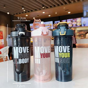 New <b>Extra</b>-<b>Large</b> Capacity Portable Handle Fitness Outdoor Shock-Resistant Clear Sports Plastic PP Water Bottle - Product Image 1