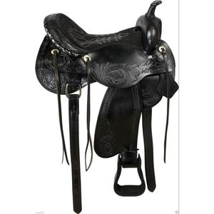 Silla de montar para caballo de cuero genuino y estructura de madera, ecológica, precio de fábrica, MOQ bajo, para carreras de caballos, artículos ecuestres, mayorista - Product Image 3