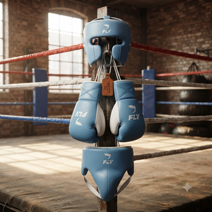 Factory Manufacture High Quality Genuine Cowhide Leather Custom Fly Boxing Sparring Set Professional Fighting Fly Boxing Set - Product Image 1