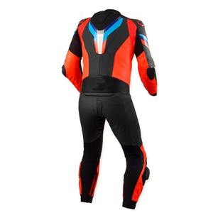 Combinaison de course moto professionnelle en cuir une pièce avec protection CE et maillot de course haute performance anti-abrasion - Product Image 2